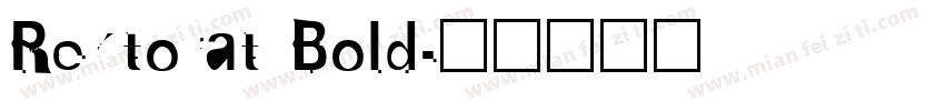 Rektorat Bold字体转换